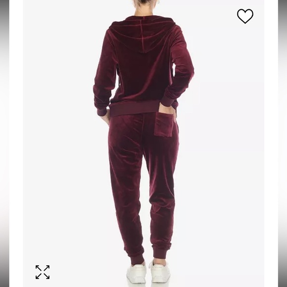 🌿 White Mark Velour Jogging Suit • NWT - Picture 4 of 15